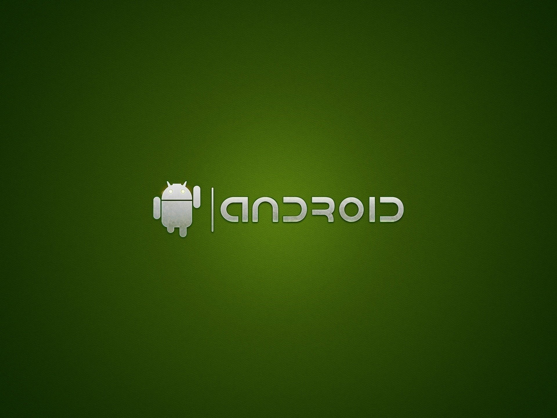 android inscription robot vert