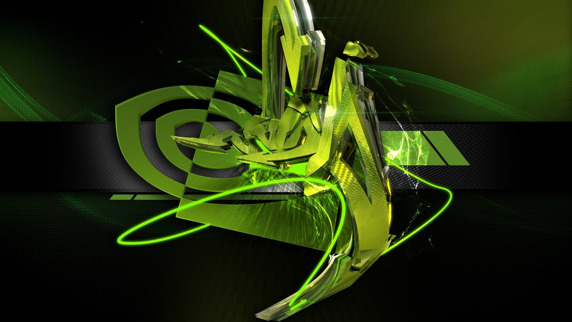 nvidia graffiti style grün embleme graphit schwarzer hintergrund dunkler hintergrund glanz