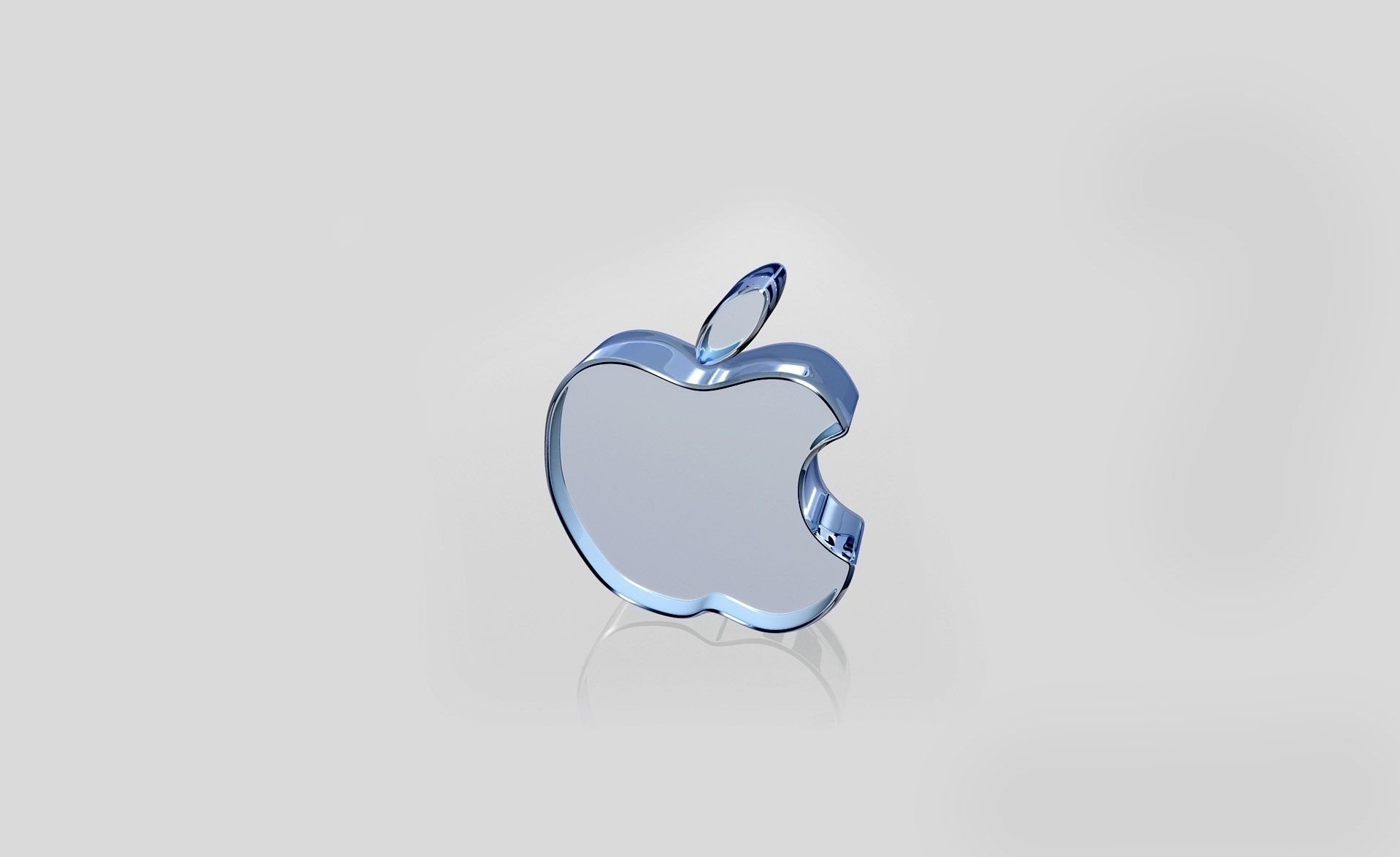 glass figurine apple brand apple emblems logo