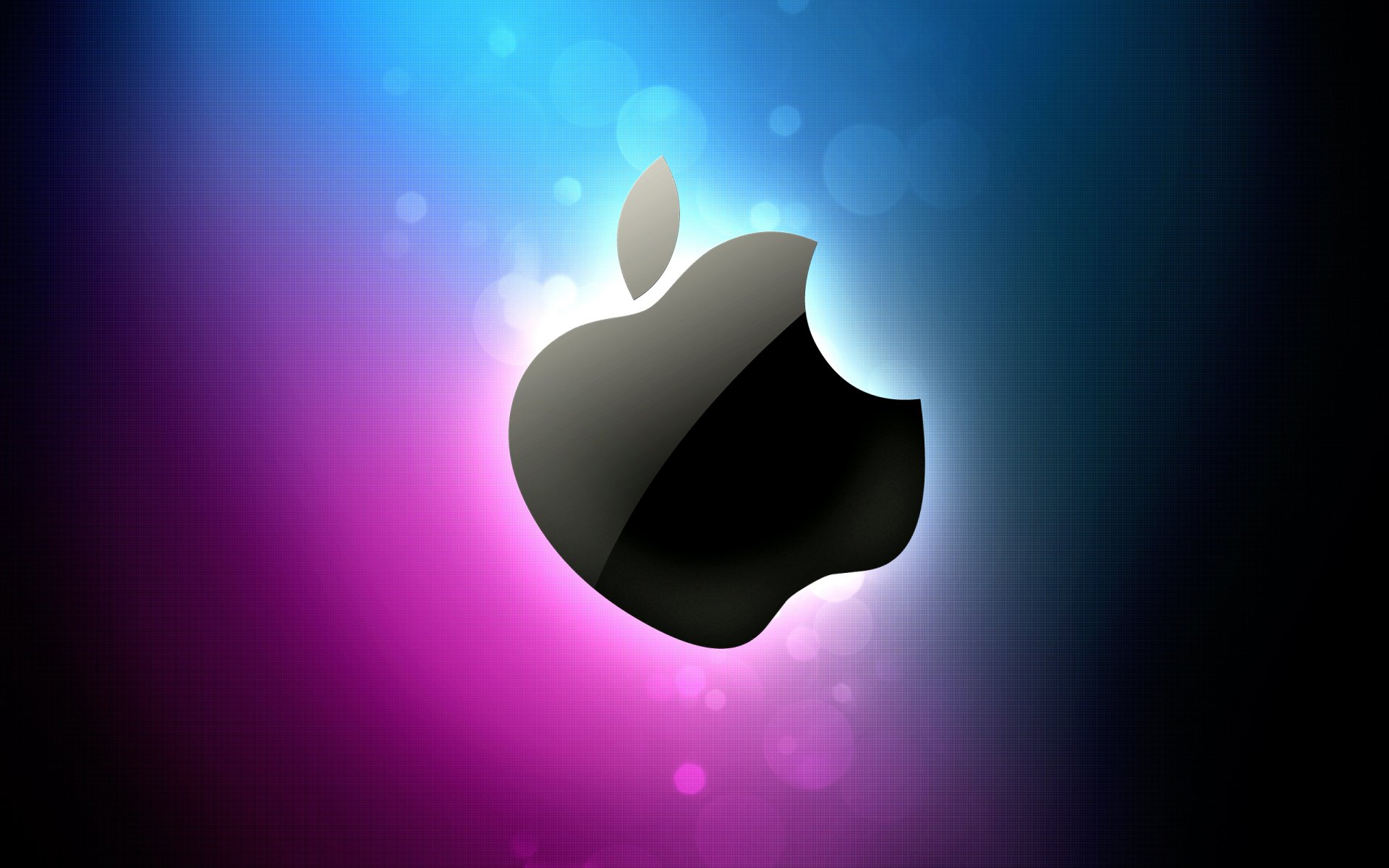 logo apple pomme paillettes couleurs