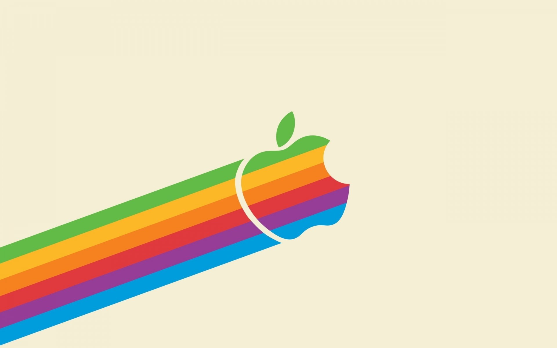 regenbogen weiß bullseye apple embleme logos