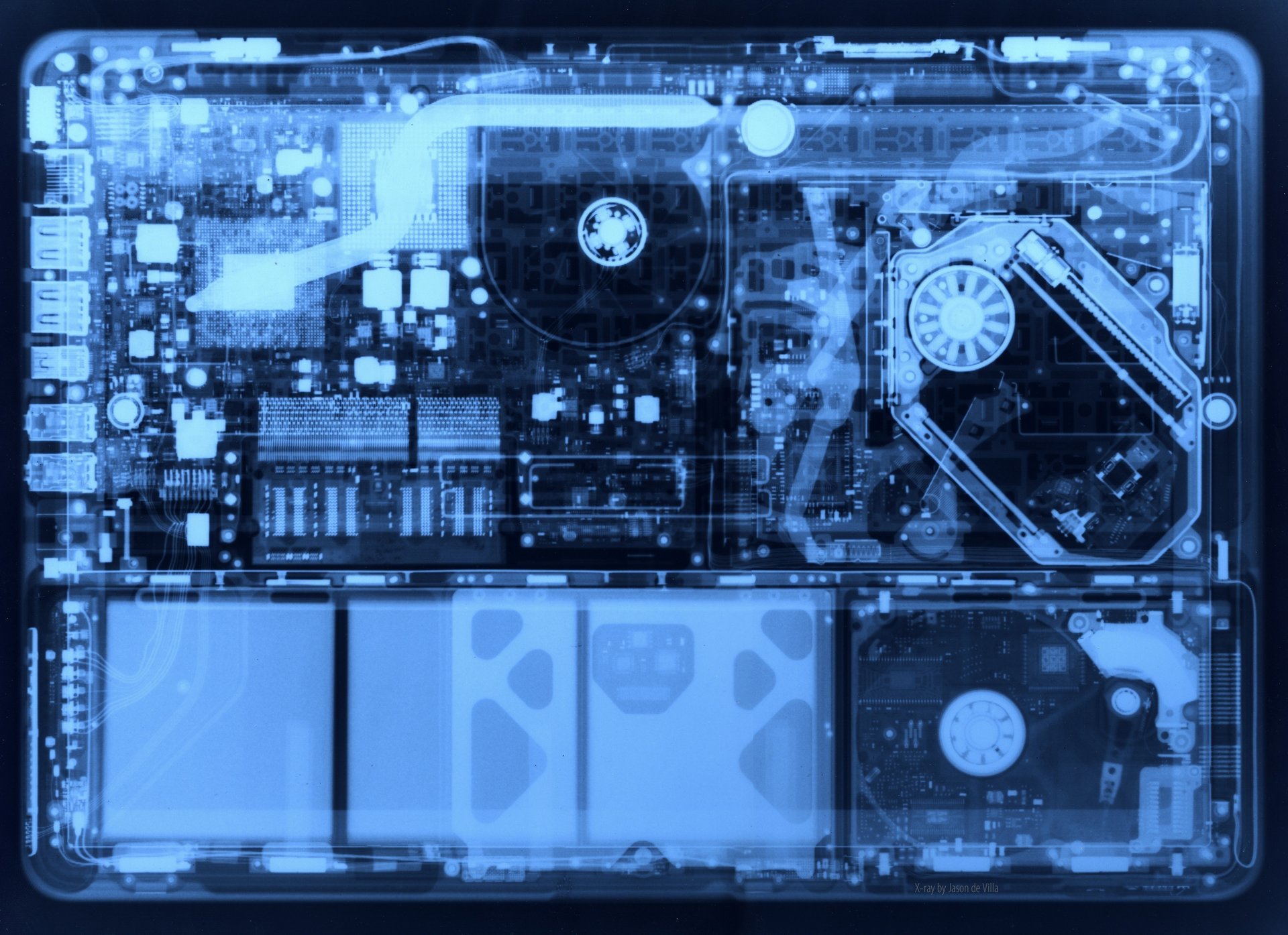 board computer parts x-ray