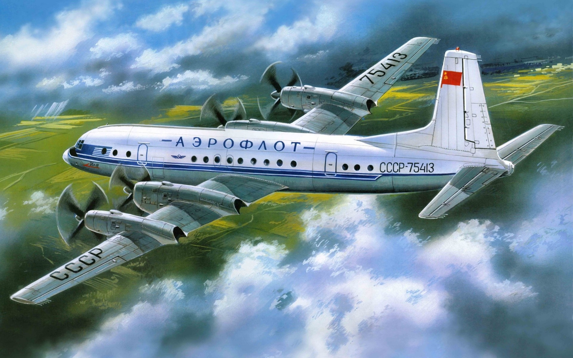 ilyushin aereo arte aeroflot passeggeri moderno