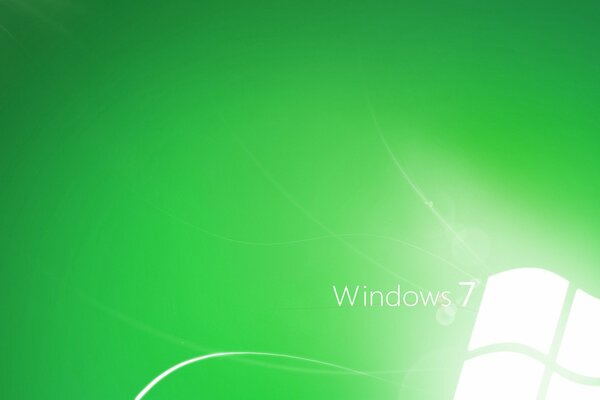 Windows 7 welcome picture in green