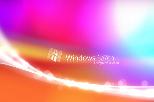 Concepto de protector de pantalla de Windows 7