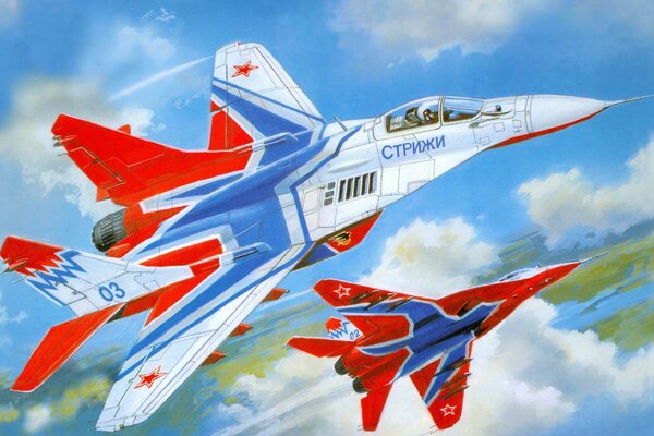 Art des russischen und sowjetischen mig-29-Flugzeugs