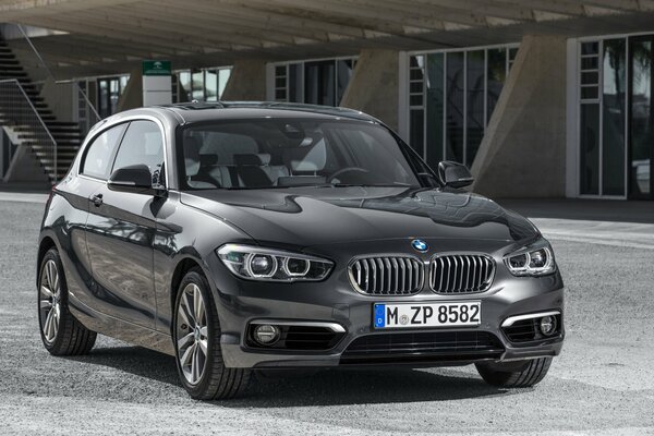 Beautiful black metallic car