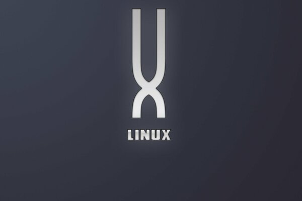 Imagen de color gris con el logotipo de linux