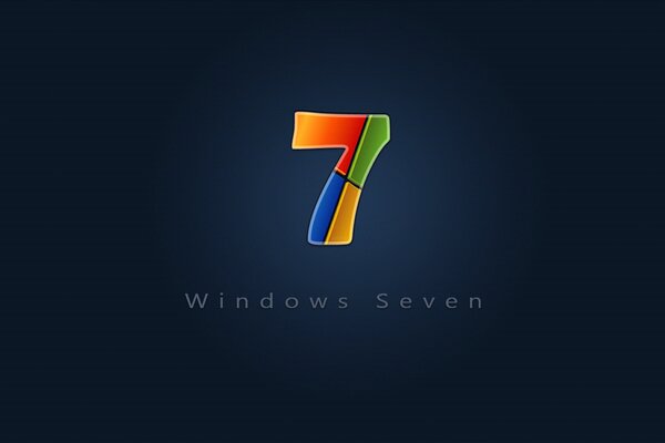 Windows 7 logo with striped texture