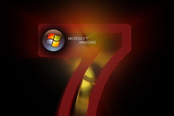 Logo Microsoft Windows sul numero sette