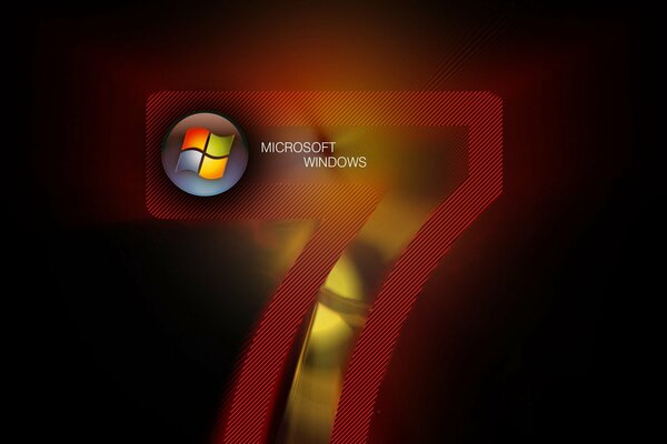 Screensaver di Windows sette. Logo di Windows