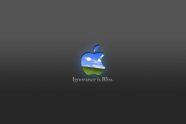Logo apple sul desktop