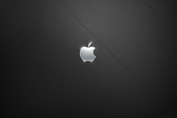 Logo Apple su sfondo strutturato
