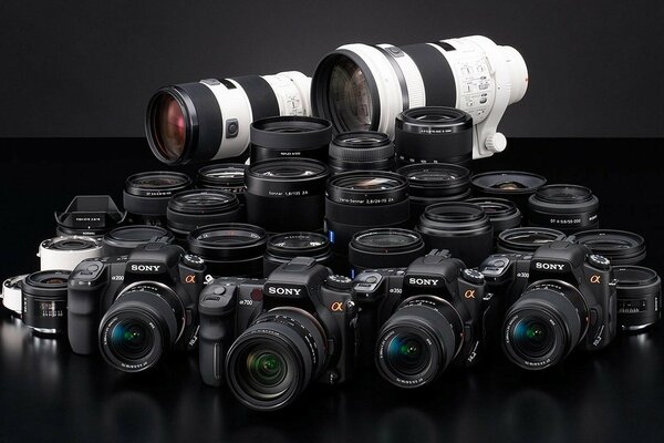 La collection d appareils photo Sony en une seule photo