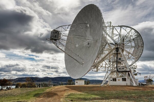 Antenna on the background of beautiful nature in the mountains