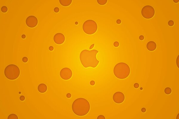 Das Bild des Apple-Logos ist ein apfelgebeißter Apfel