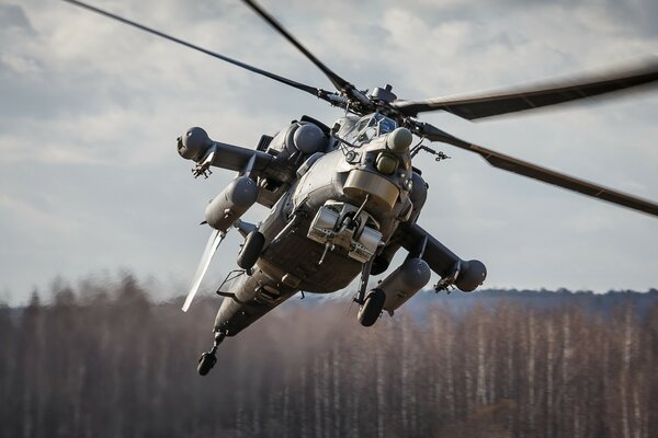Russian Mi 28 attack helicopter