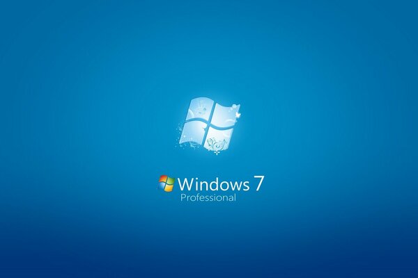 Emblème du système d exploitation Windows sur fond bleu