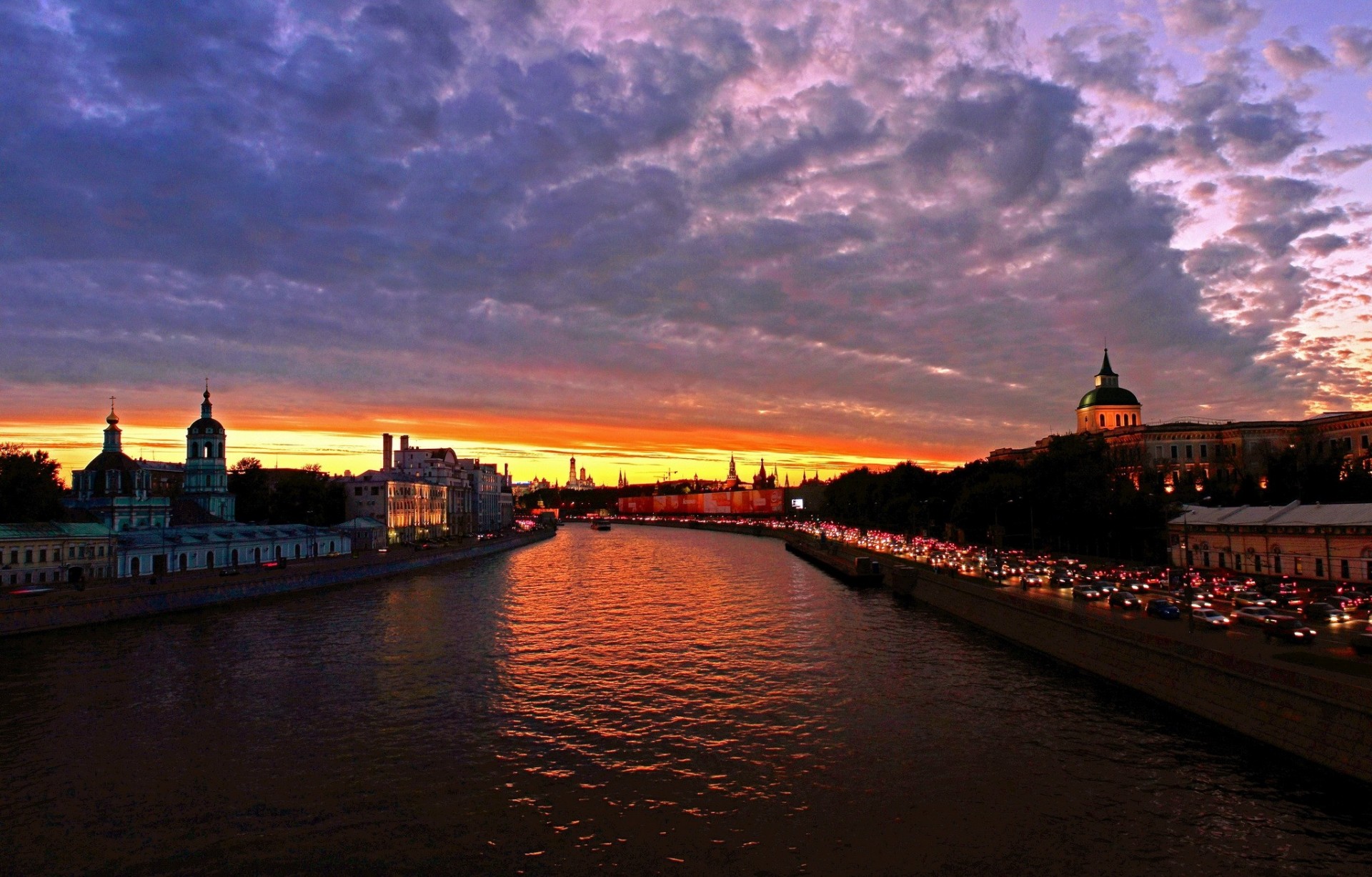 russia albe e tramonti nuvole città cielo mosca canale d acqua