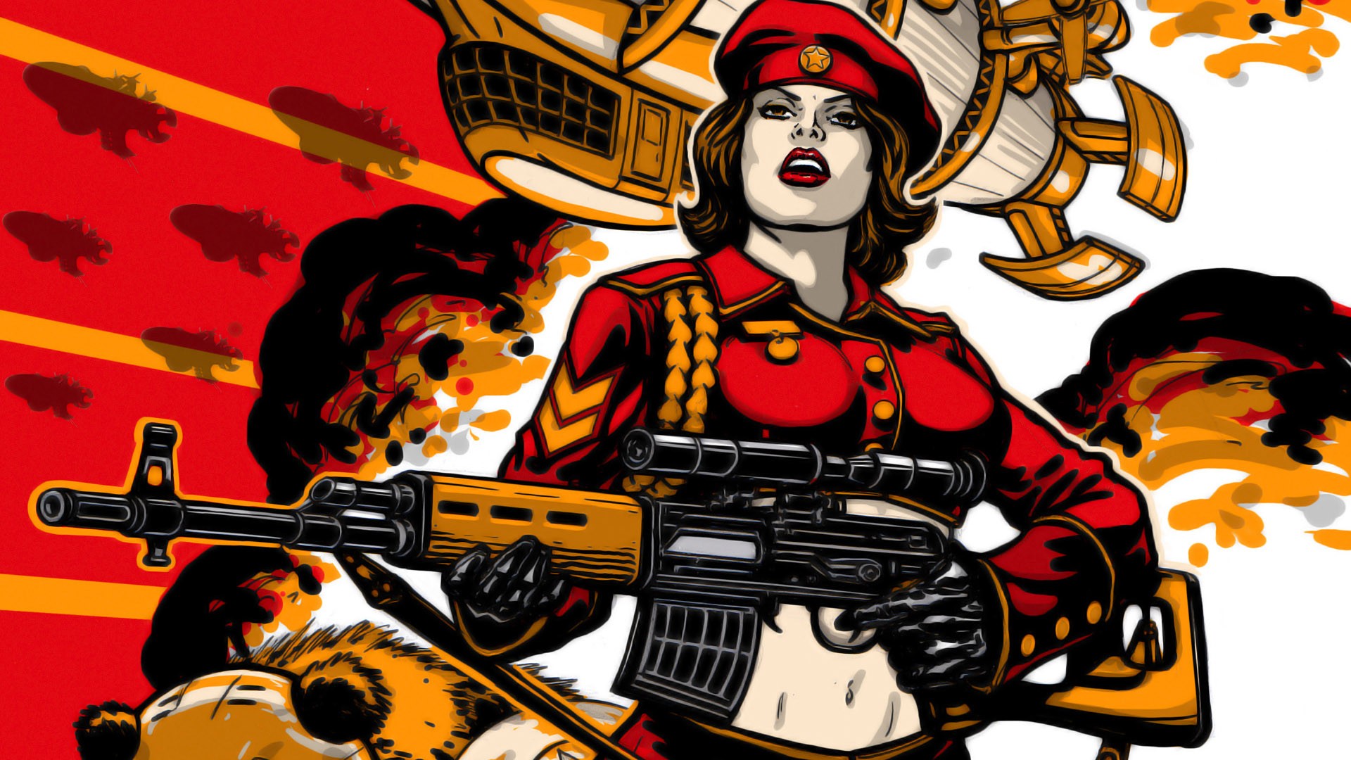 red alert 3 chica svd ruso