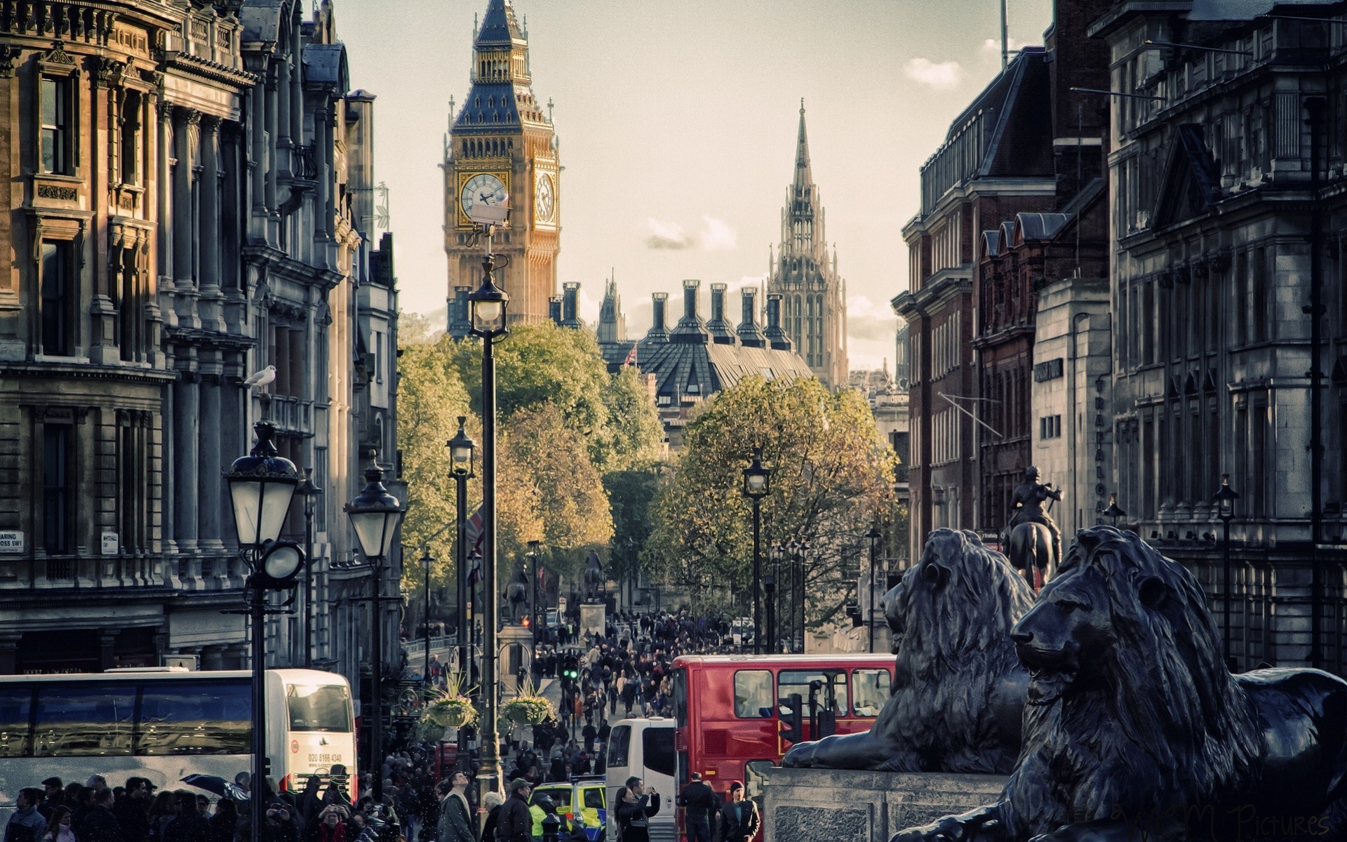 ville tours londres big ben rue maisons