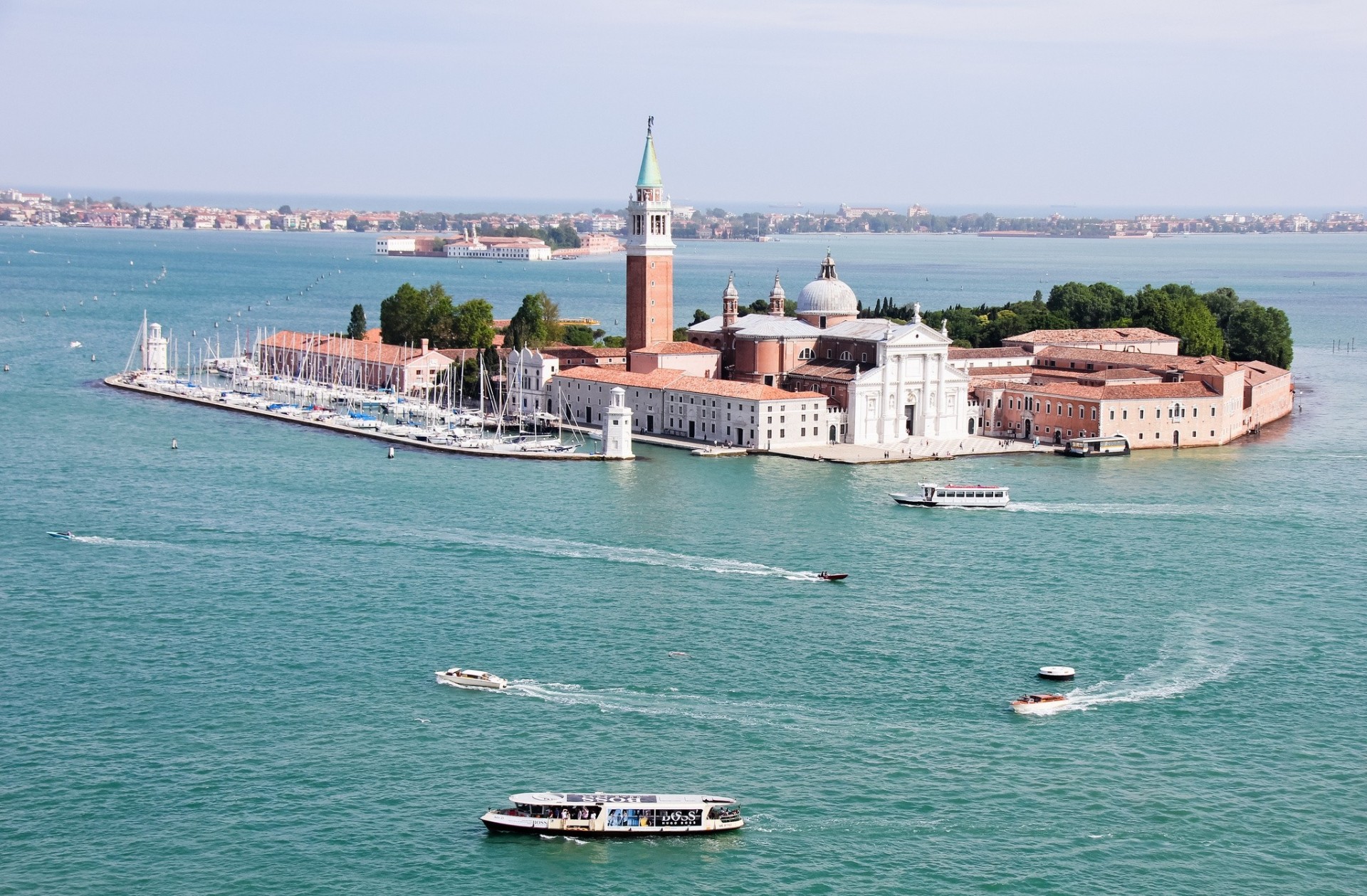 italien kathedrale landschaft venedig insel lagune san giorgio maggiore