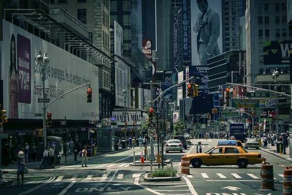 Times Square Street in New York