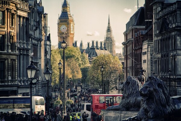 Düsteres London. Grunge. Londoner Straße