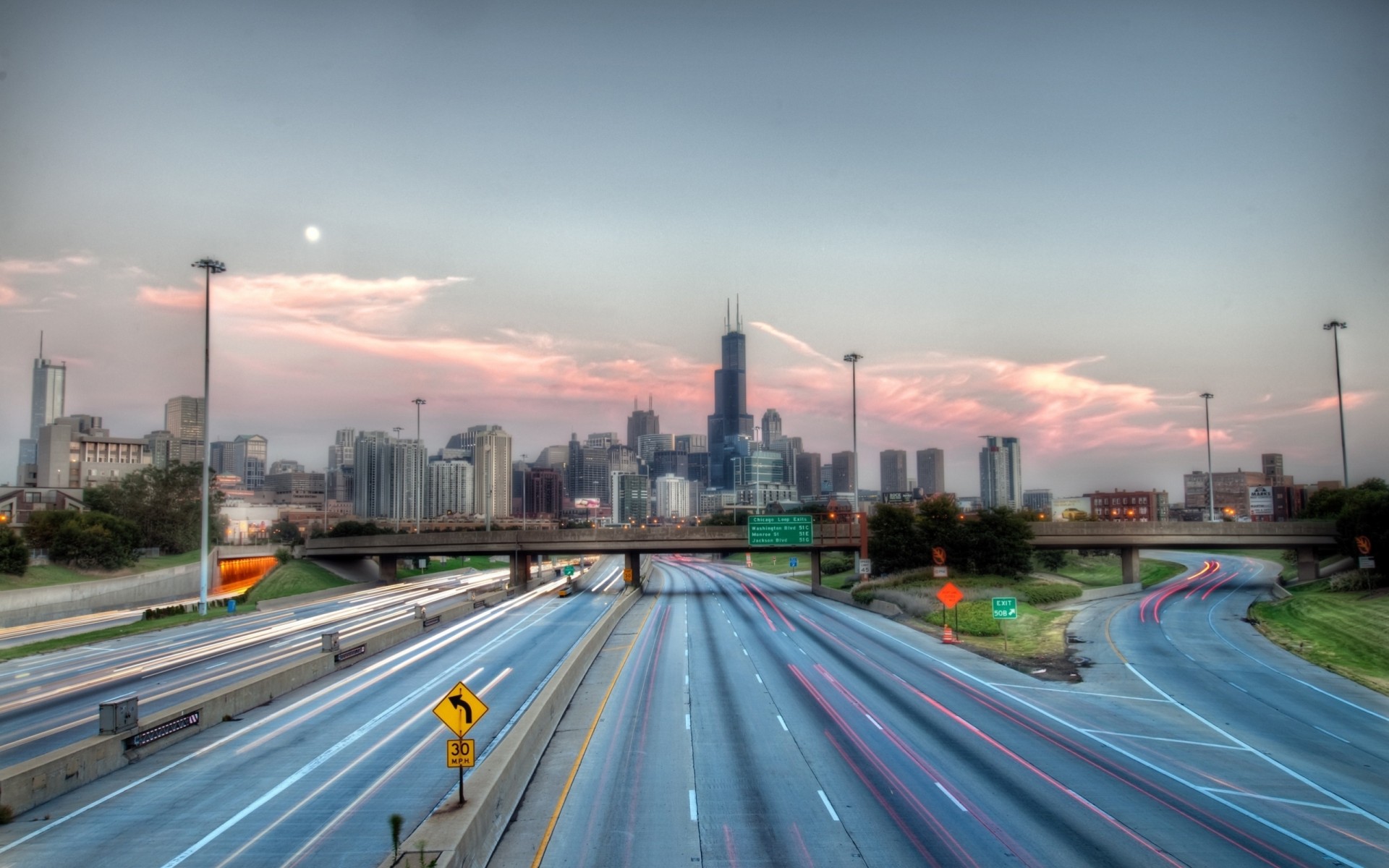 puente chicago ciudad carretera illinois