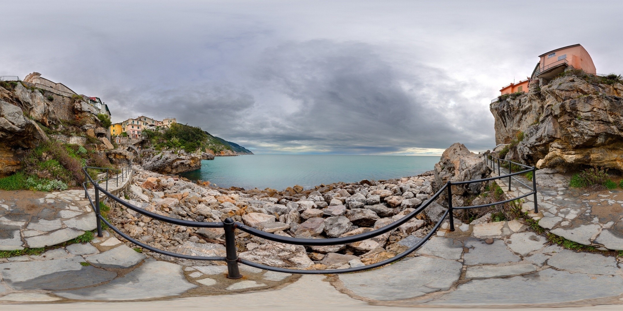 italia pietre panorama mare lungomare rocce