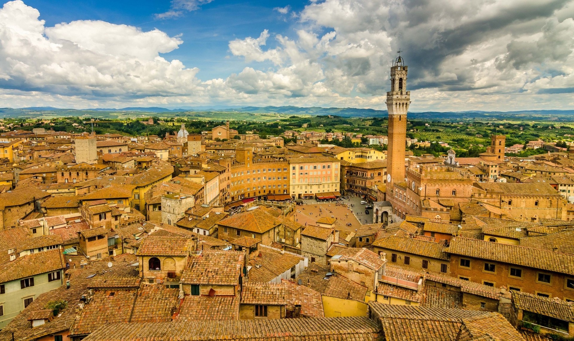 italy firenze tuscany roof building panorama siena