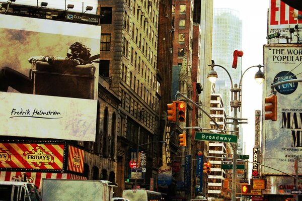 In New York, Broadway is the street of life