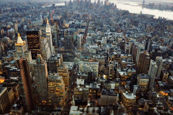 USA city from a bird s-eye view