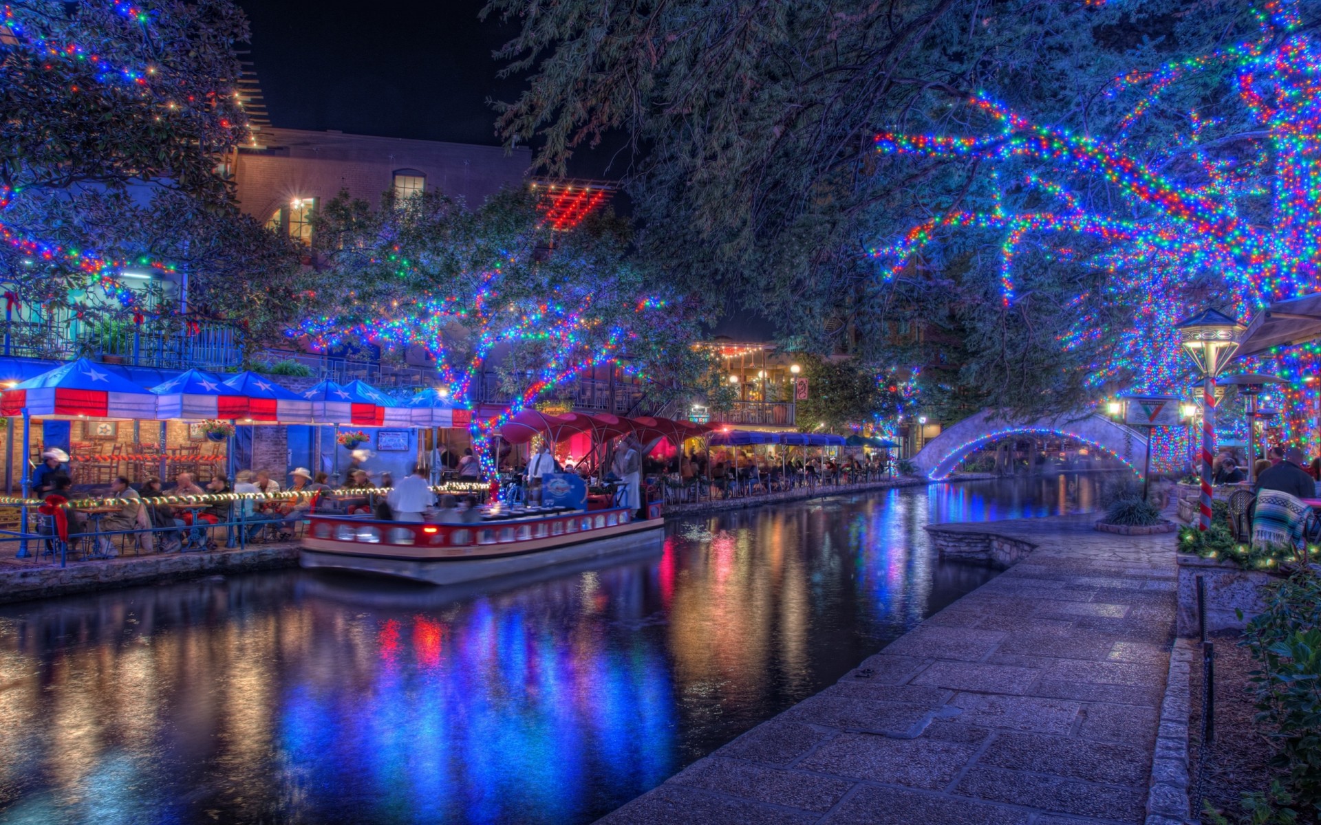 texas nacht urlaub weihnachtsbeleuchtung san antonio