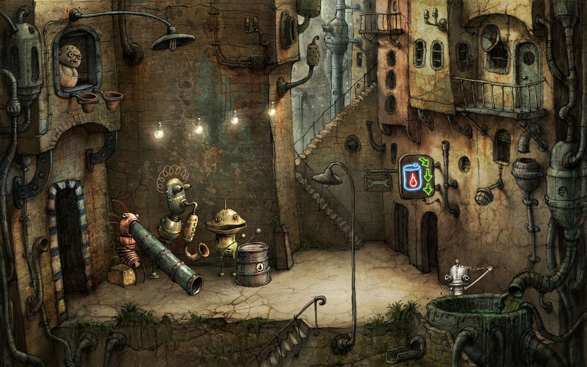 machinarium robots town