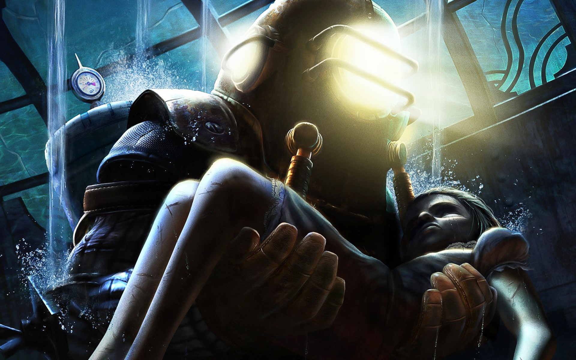 bioshock juego chica big daddy