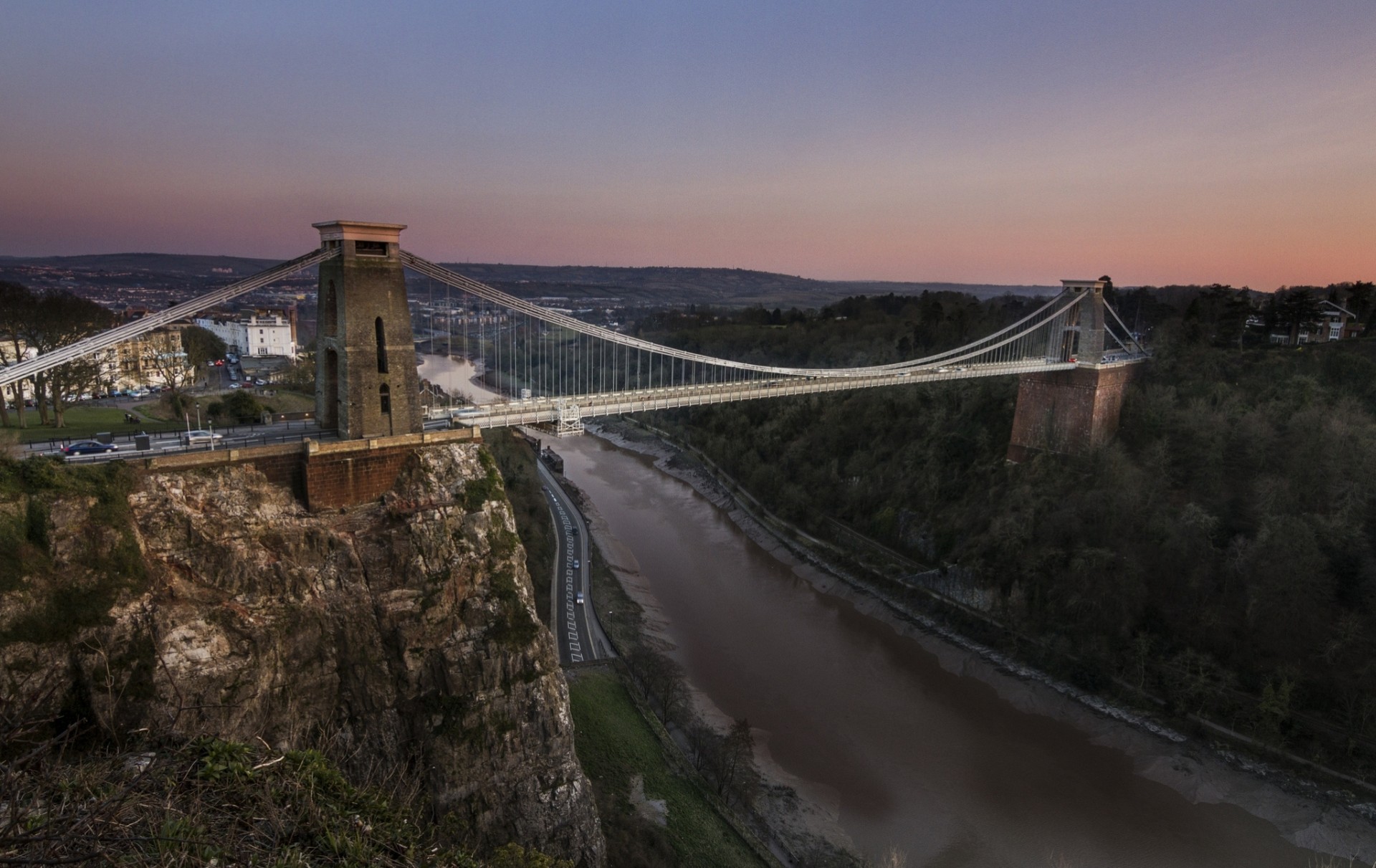 fluss england panorama avon river bristol clifton hängebrücke klippen