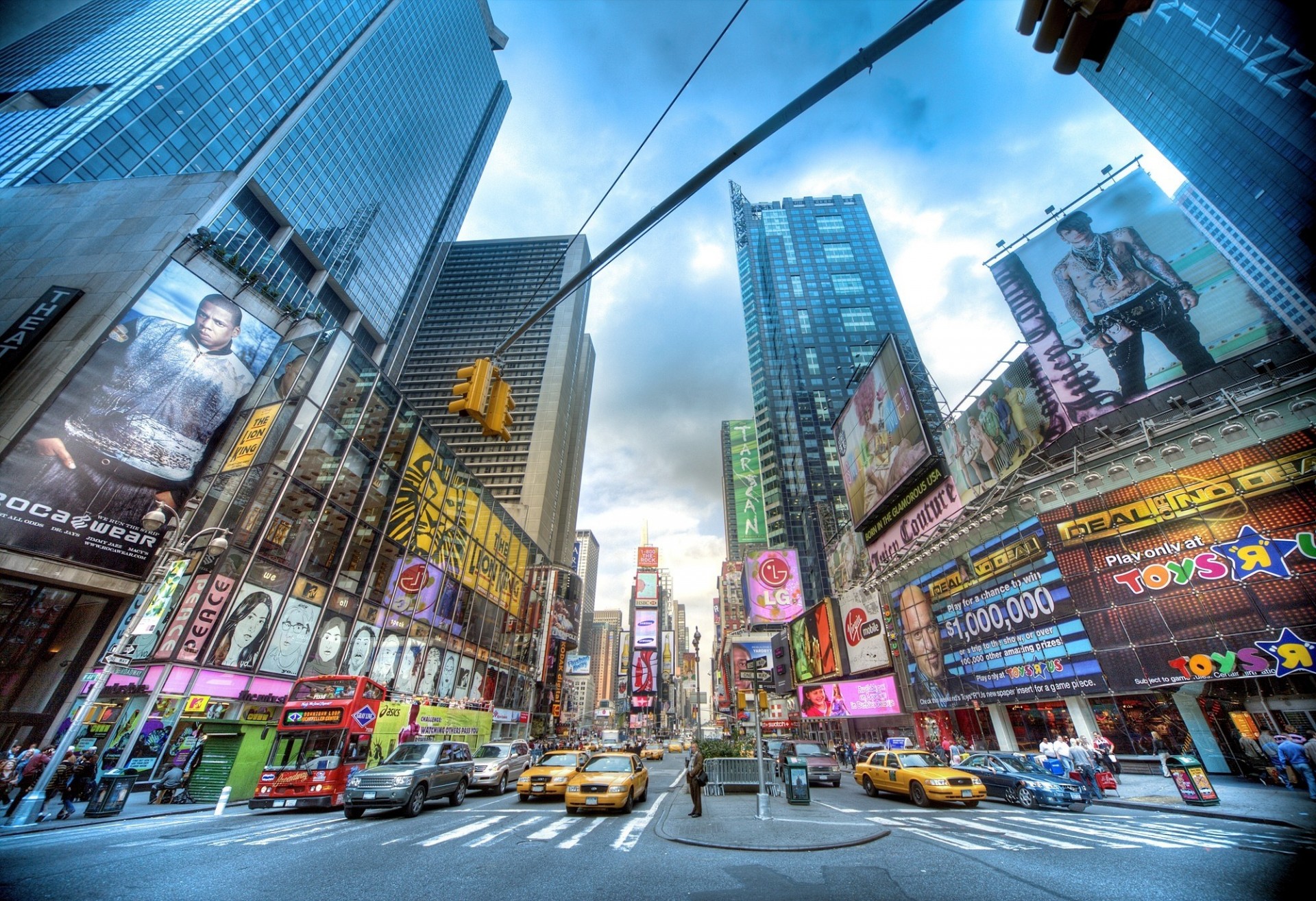 budynek niebieski nowy jork miasto times square