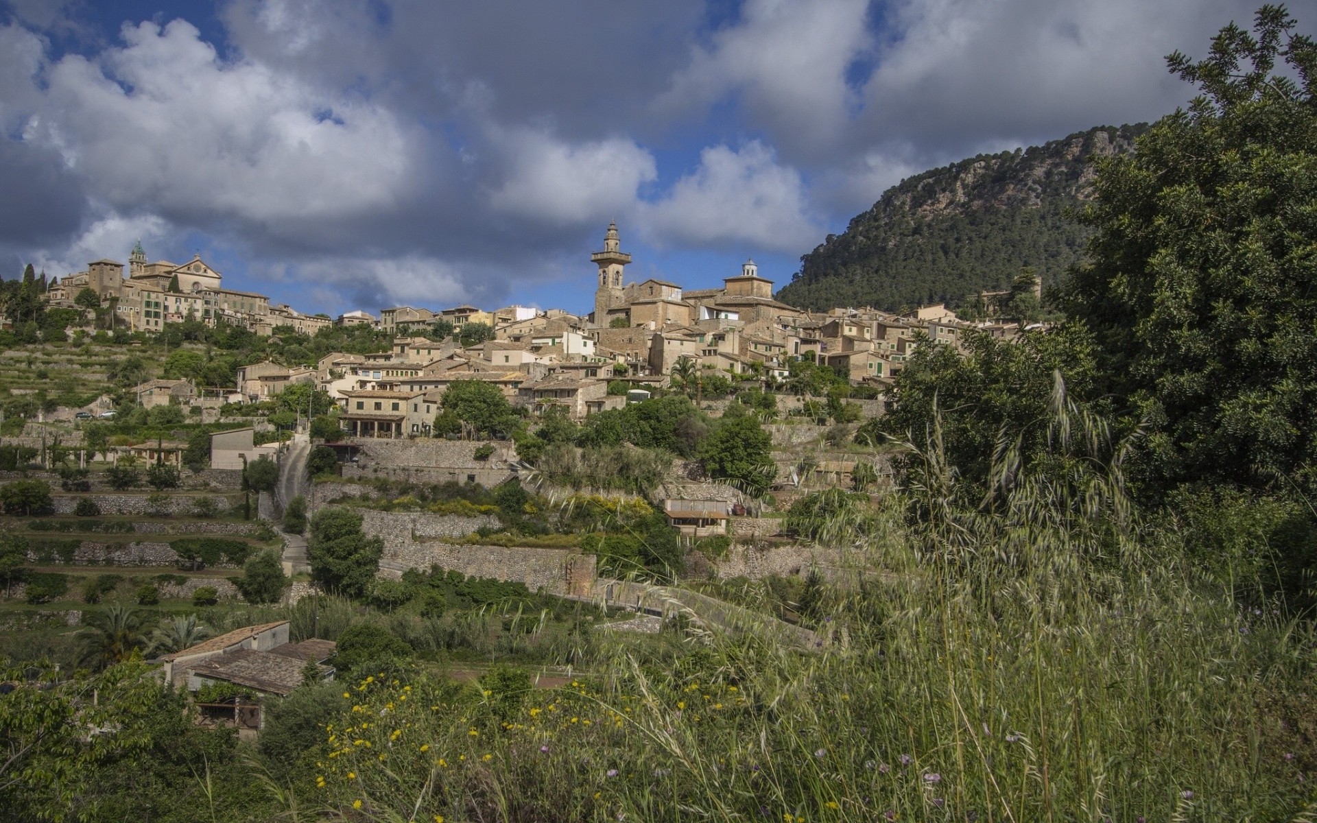 landschaft mallorca mallorca panorama gebäude spanien