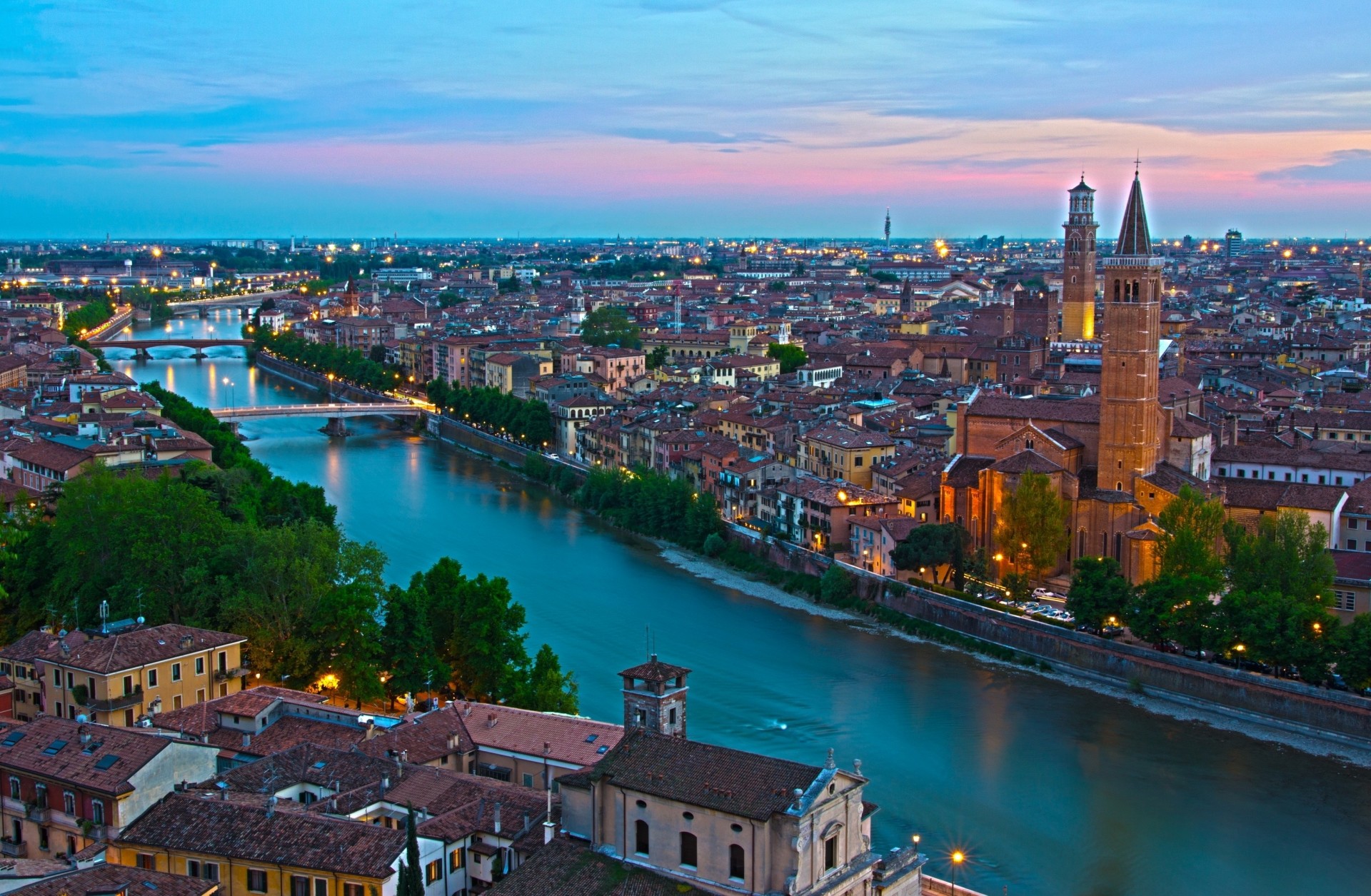 italia top verona canal de agua horizonte