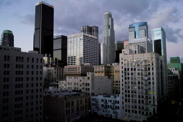 Atmosphère urbaine des gratte-ciel aux États-Unis