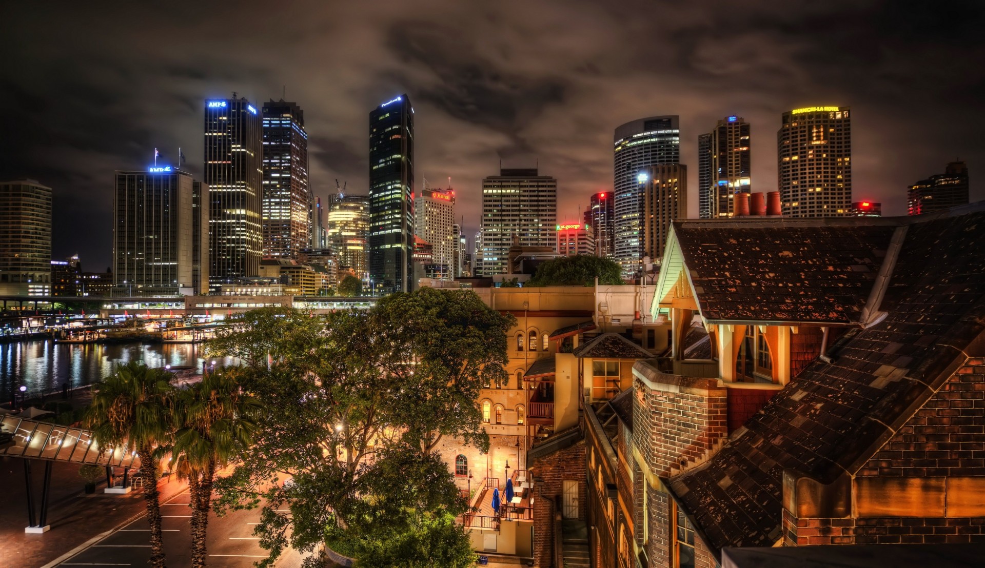 australie nuit sydney maisons