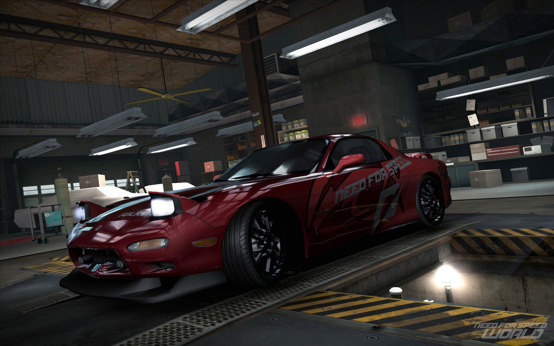 nfs world mazda rx-7 garage