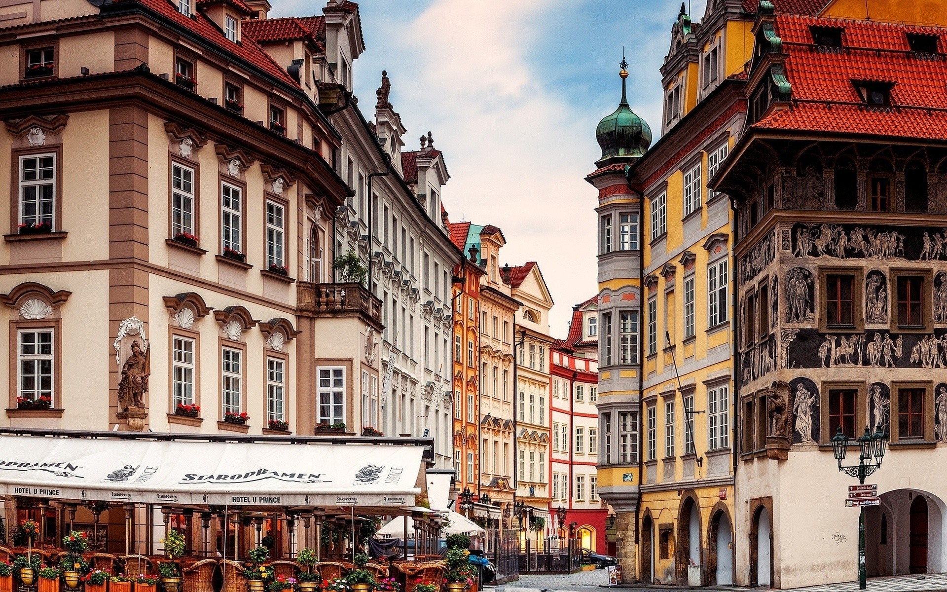 architektur straße stadt tschechische republik tschechisch prag