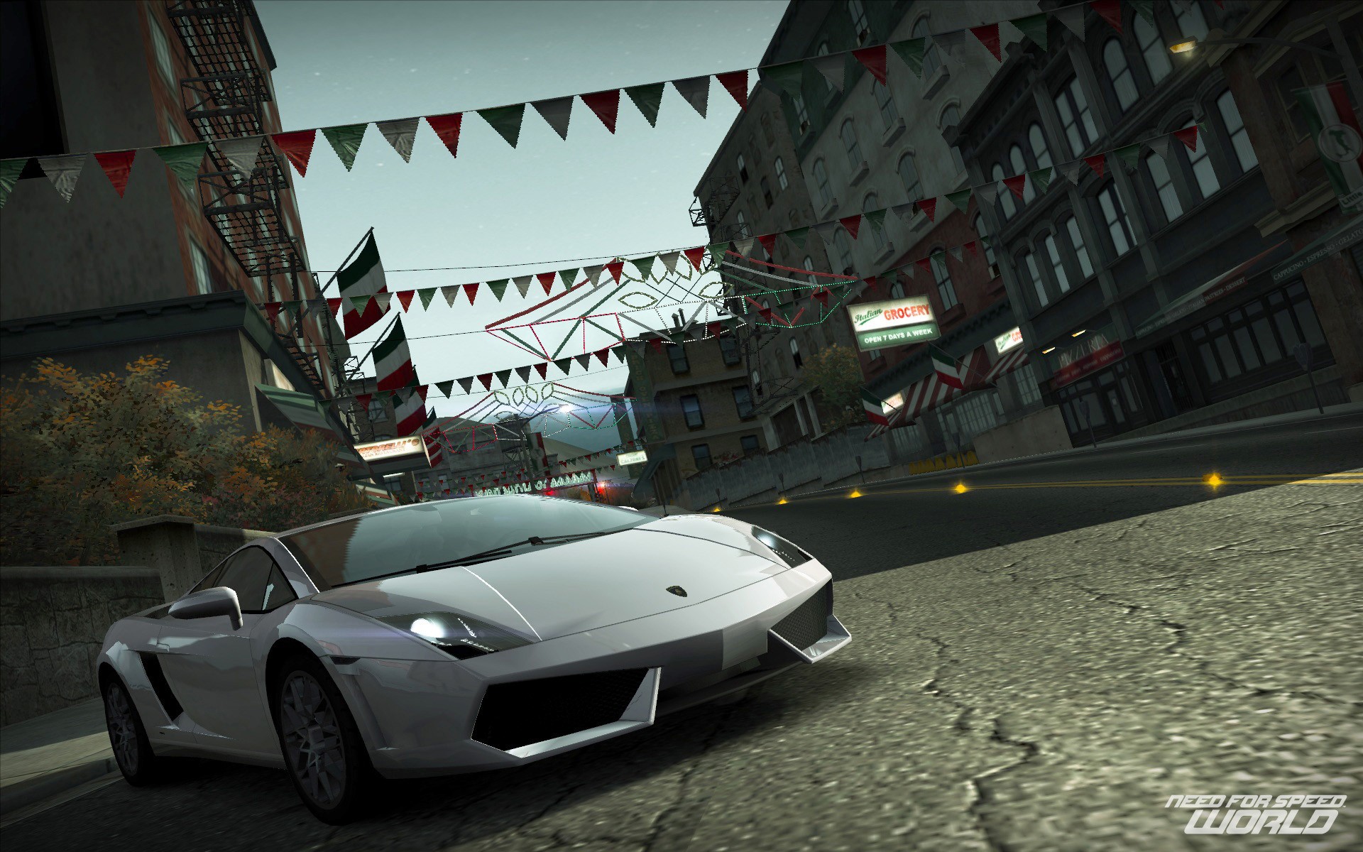 nfs world lamborghini miasto ulica