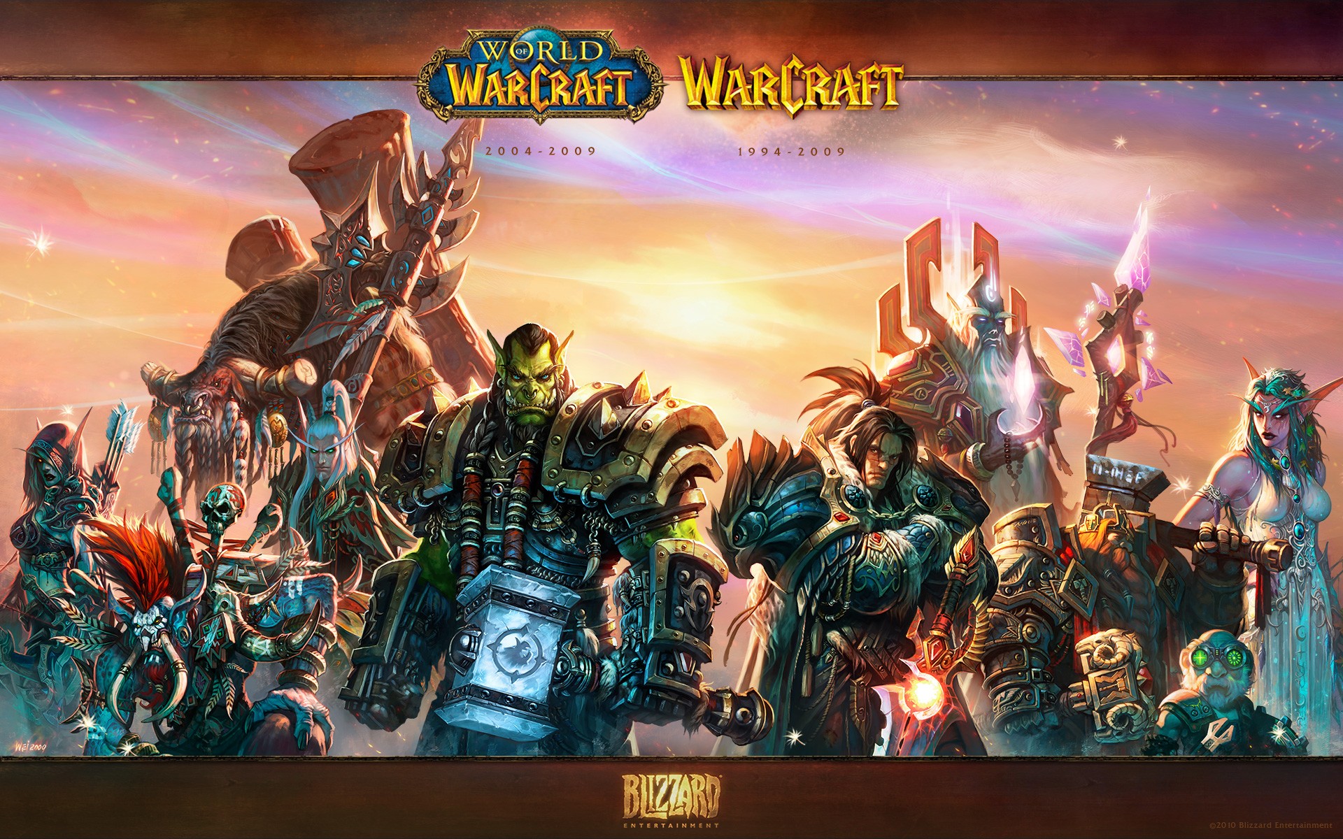 wow mundo de warcraft orco hombre elfo gnomo