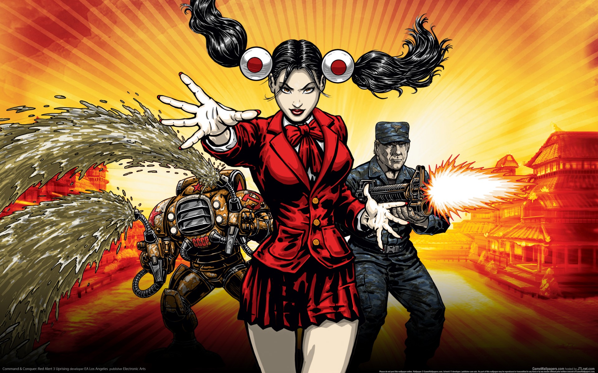 command and conquer red alert 3 girl weapon