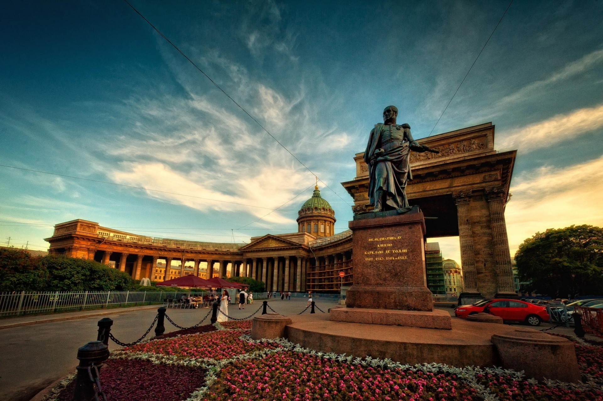 russia monument st. petersburg town