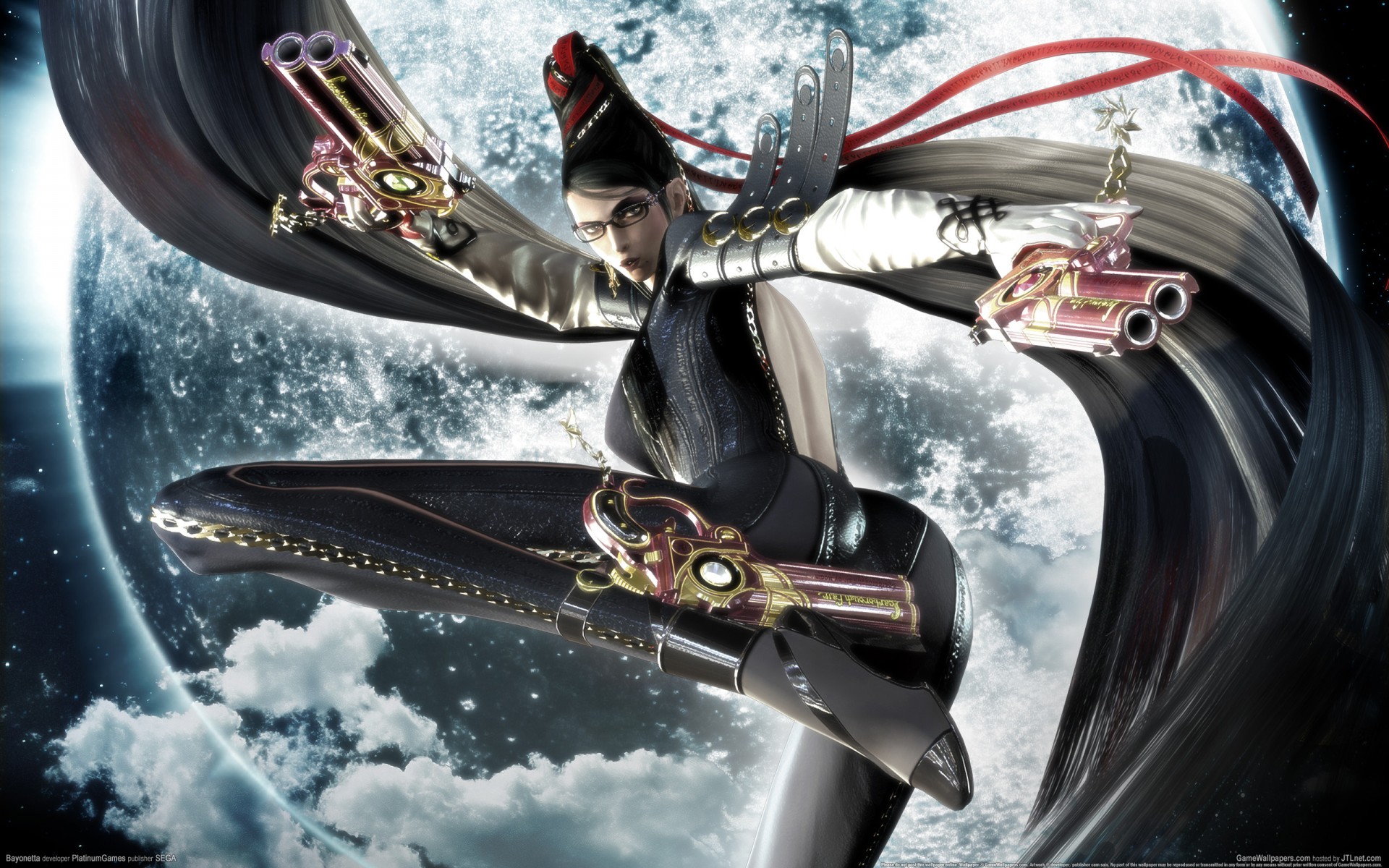 bayonetta девушка пистолеты sega платины игры