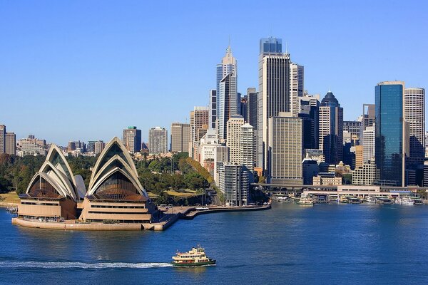 La vista más popular de la ciudad de Sydney